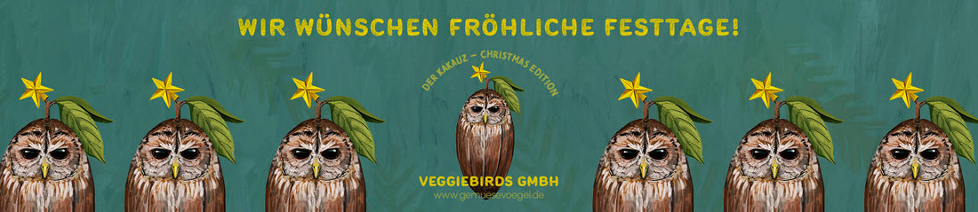 Speziel-Gemüsevogel und Weihnachtsgrüße