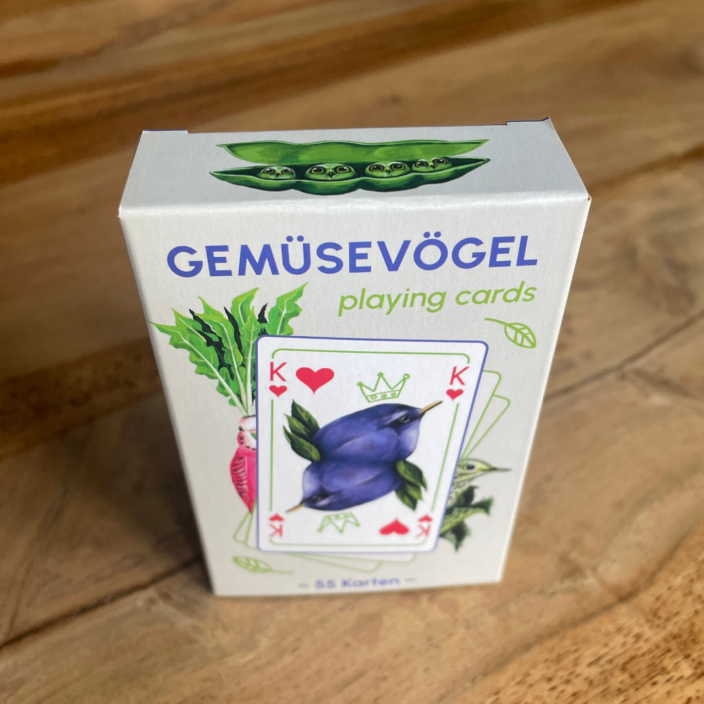 Spielkarten Gemüsevögel